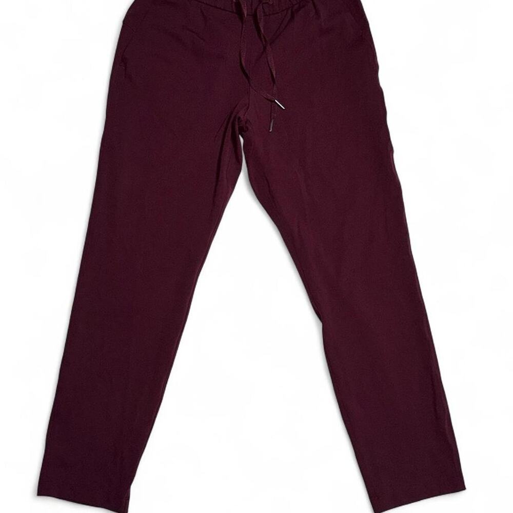 Lululemon Stretch High Rise Drawstring Pants Luxtreme Berry Burgundy Size 6